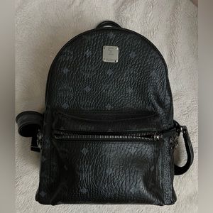 Mcm small stark side studs black backpack